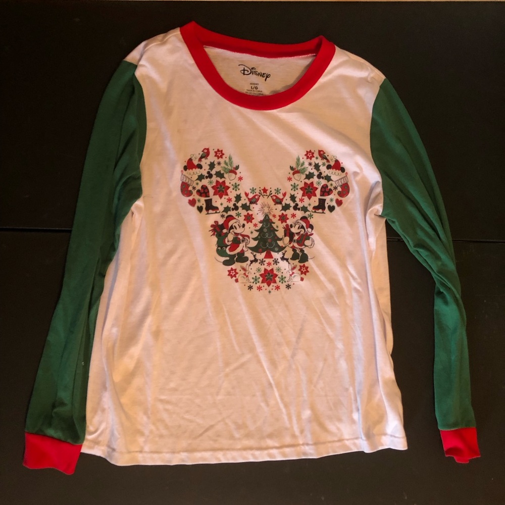 Disney large long sleeve pajama top